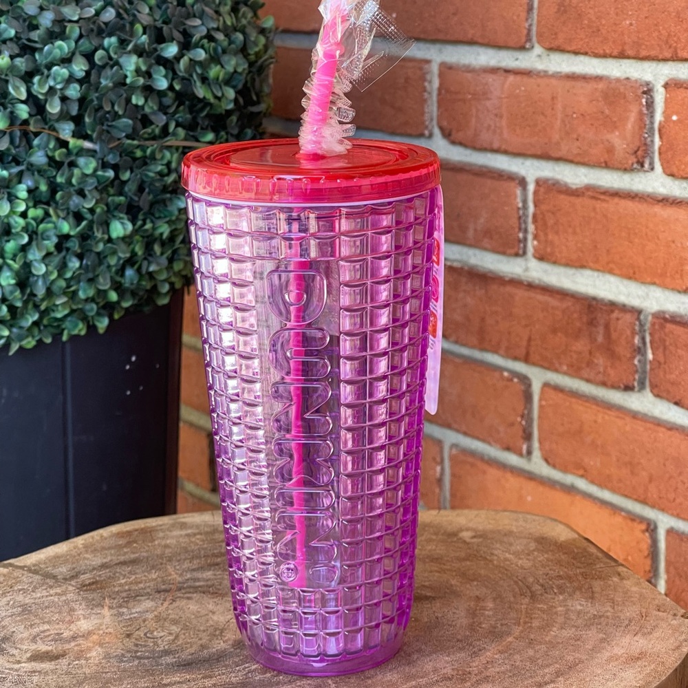 New DUNKIN Textured Purple 24oz. TUMBLER
